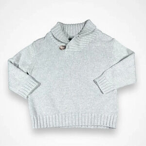 4/$20  Cherokee Light Gray Knitted Sweater